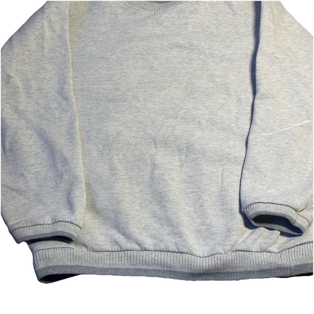 Vintage DIPORT USA Gray Crewneck Sweatshirt L 80s 90s Blank Workwear - Picture 2 of 10
